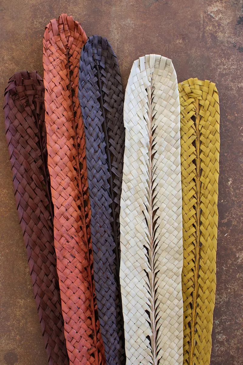 Goldenrod Woven Kejur Leaf (Pack of 12)
