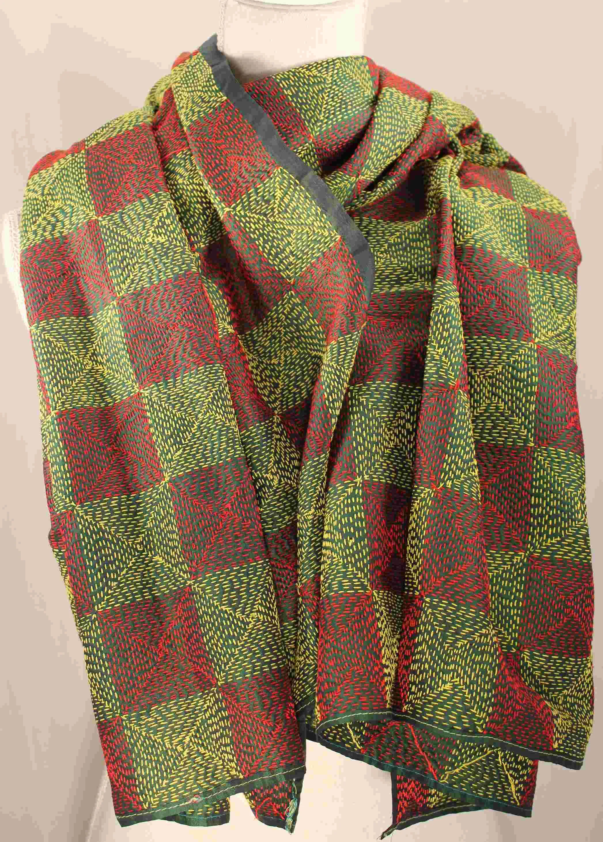 Hand-stitched Silk Scarf