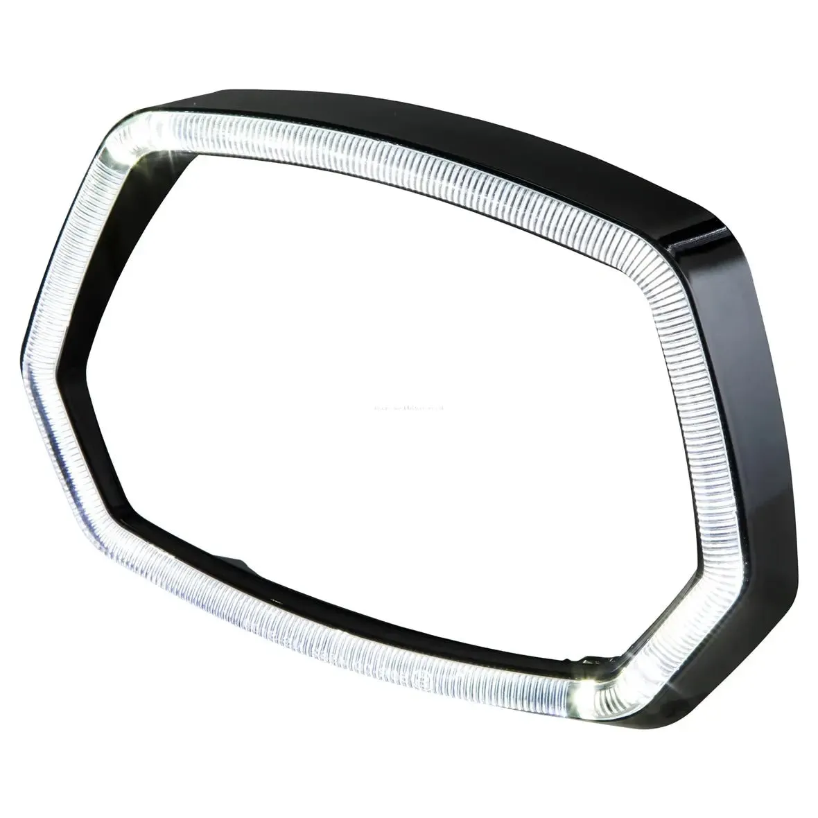 Headlight Frame SIP LED illuminated Ring Gloss Black | Vespa Sprint 50-150cc