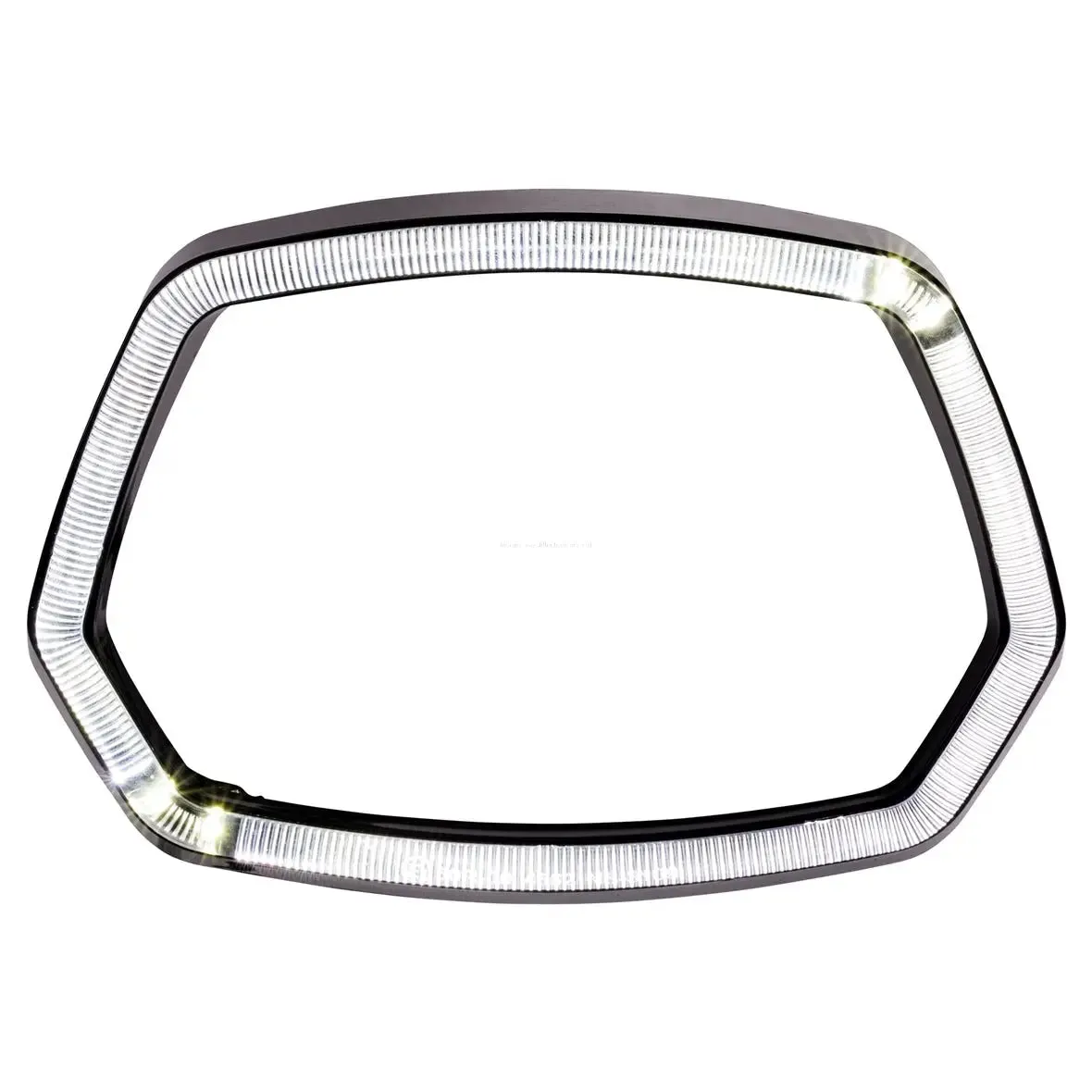 Headlight Frame SIP LED illuminated Ring Gloss Black | Vespa Sprint 50-150cc