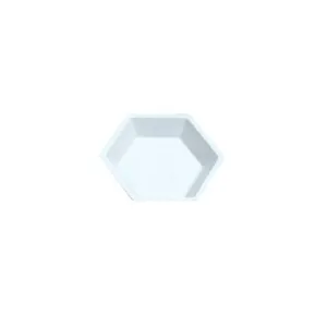Heathrow Scientific 14251C Hexagonal Weighing Boat, Large, 194 mL, Anti-static, White