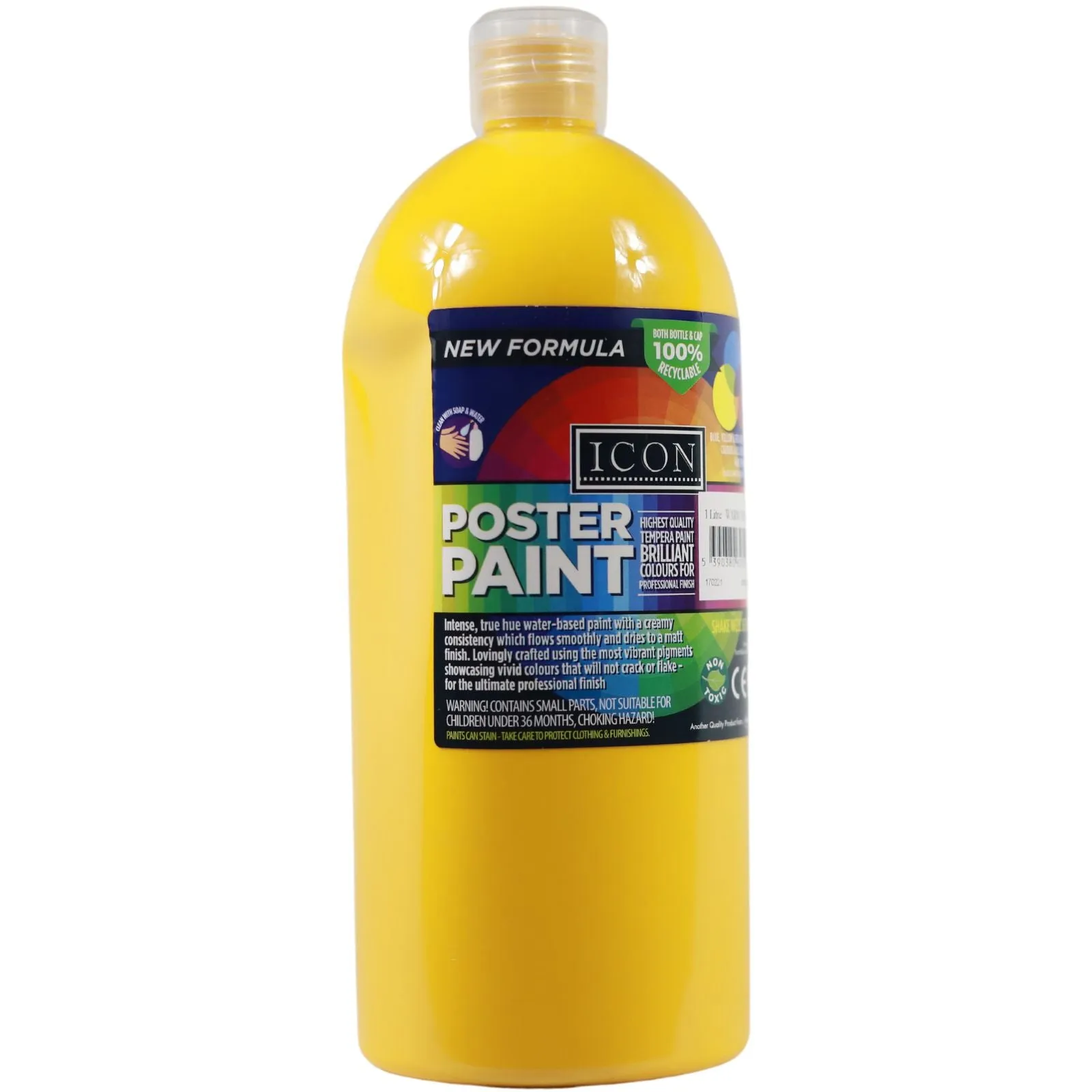 Icon Art 1ltr Poster Paint - Warm Yellow