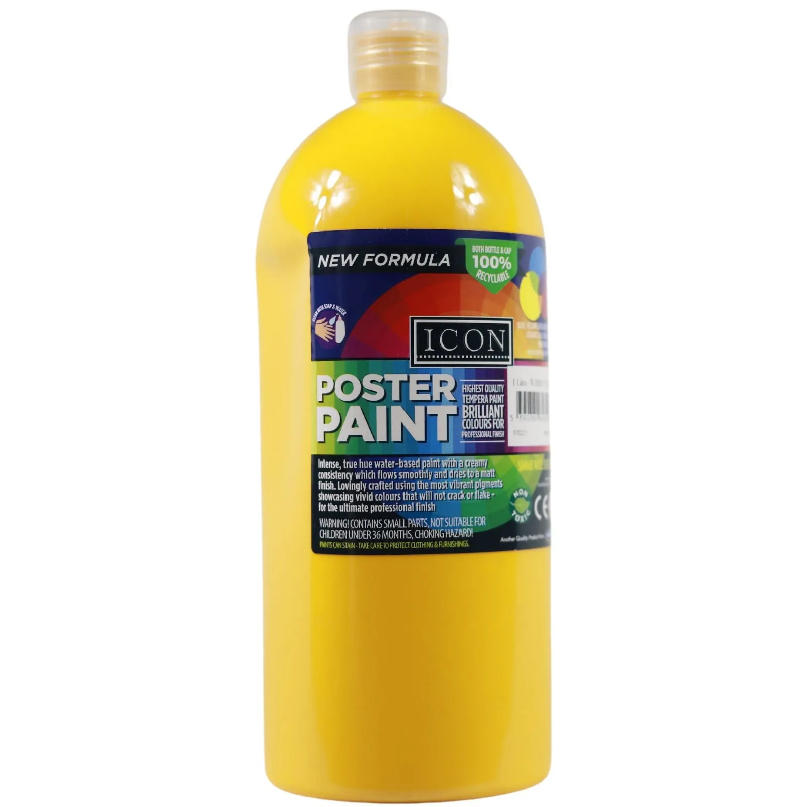 Icon Art 1ltr Poster Paint - Warm Yellow