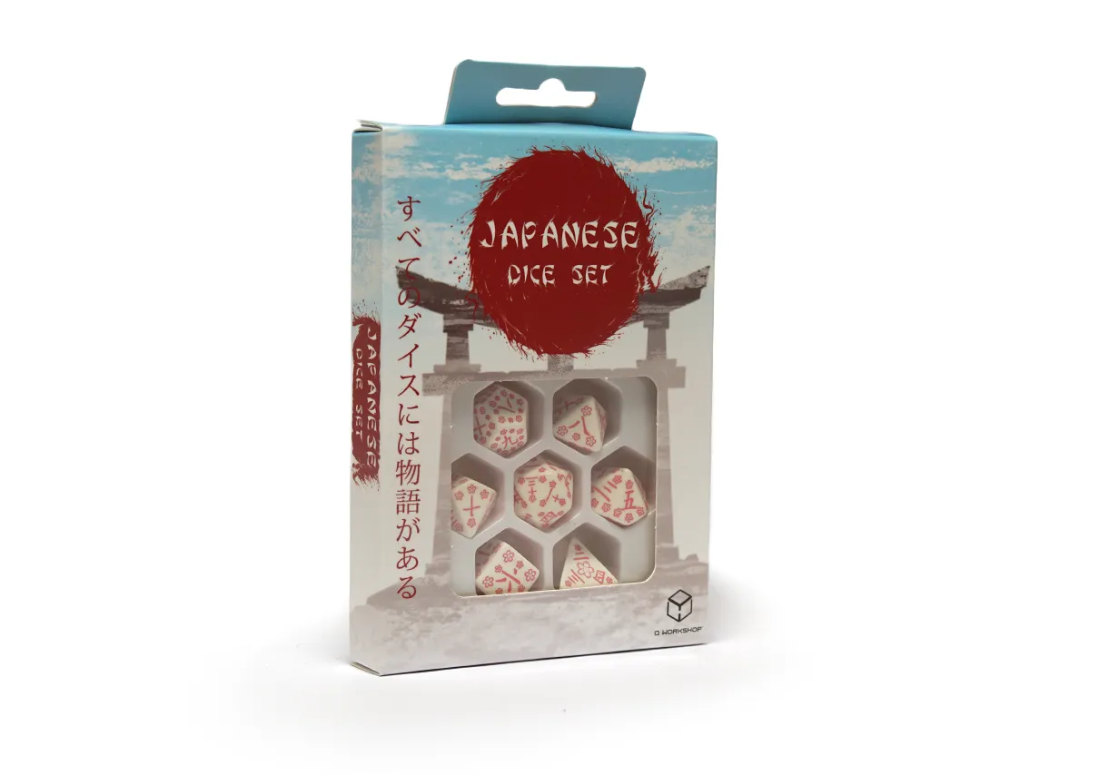 Japanese Dice Set - Cherry Blossom Petals