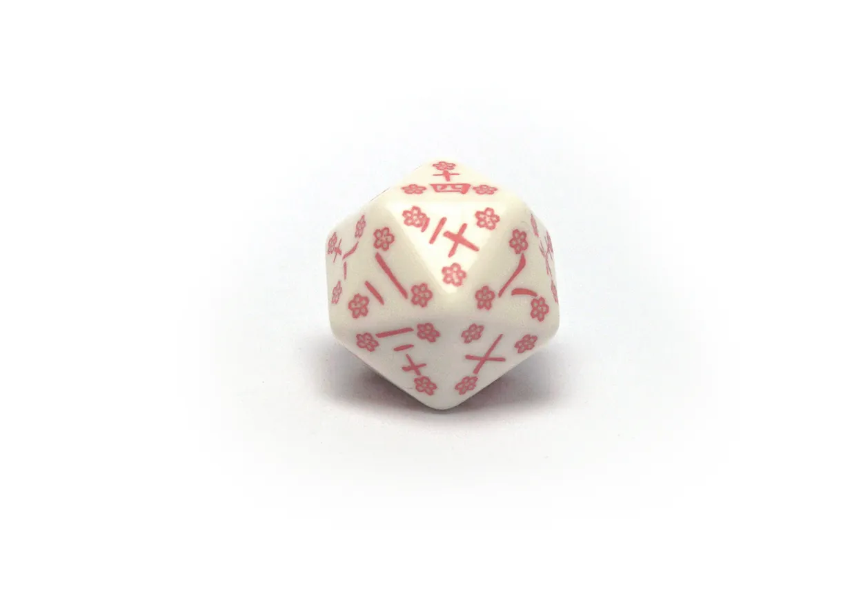 Japanese Dice Set - Cherry Blossom Petals