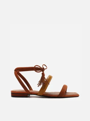 Lenny Frin Flat Nubuck Sandal