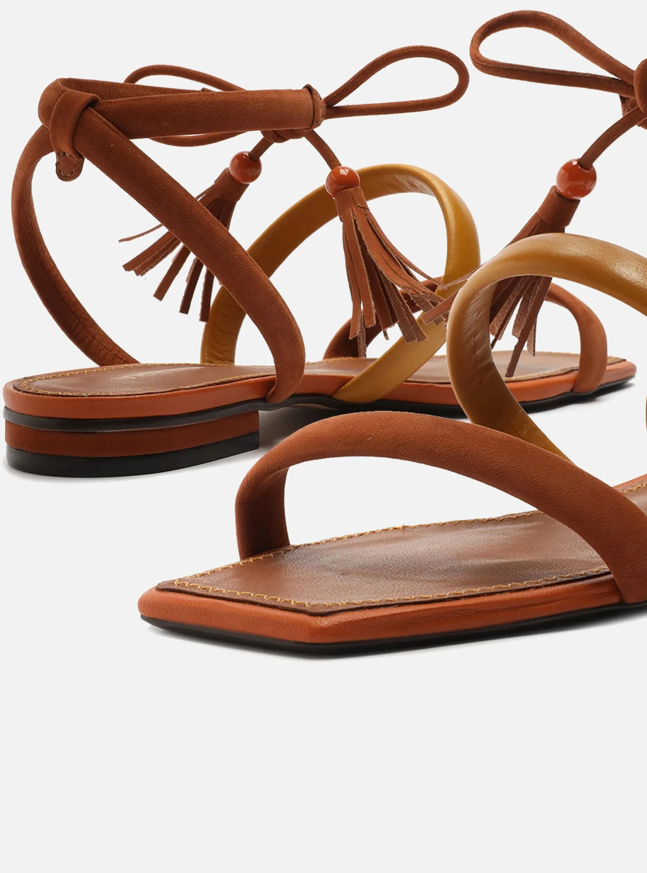 Lenny Frin Flat Nubuck Sandal