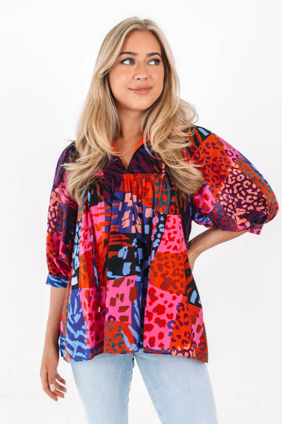 Leslie Animal Print Tunic