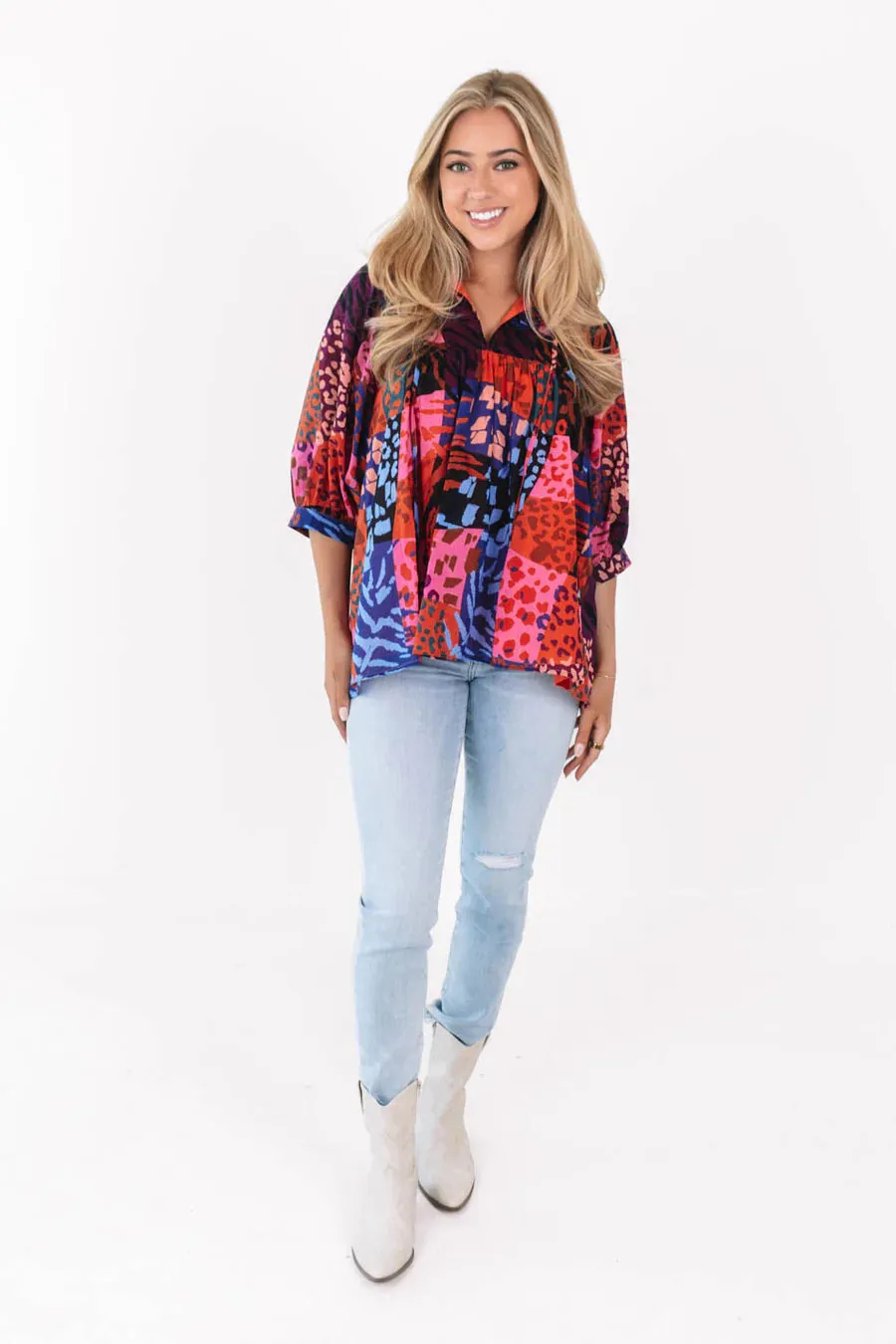 Leslie Animal Print Tunic