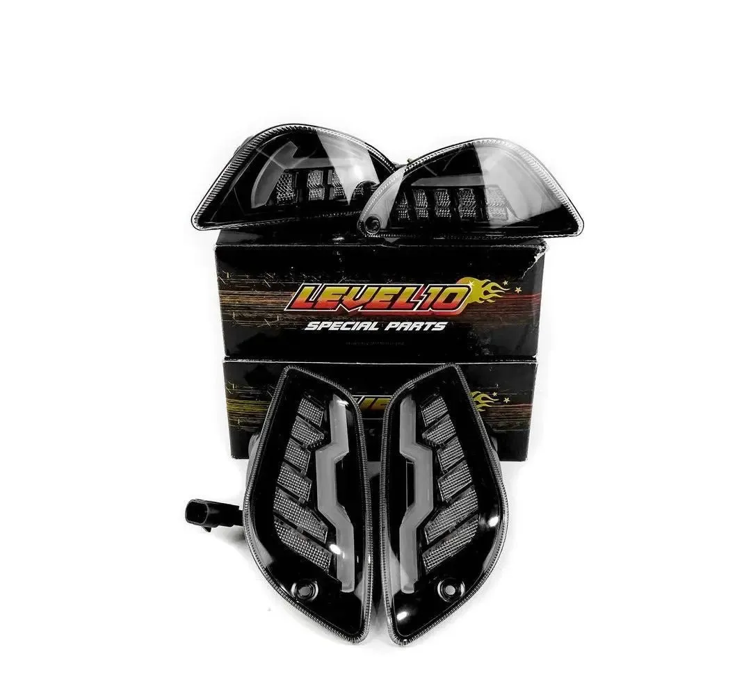 Level 10 Indicator Kit Led Smoked | Vespa S/LX 50/150cc