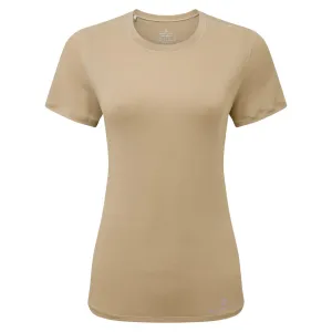 Life Tencel S/S Tee (Womens) - Latte Marl/Nightshade