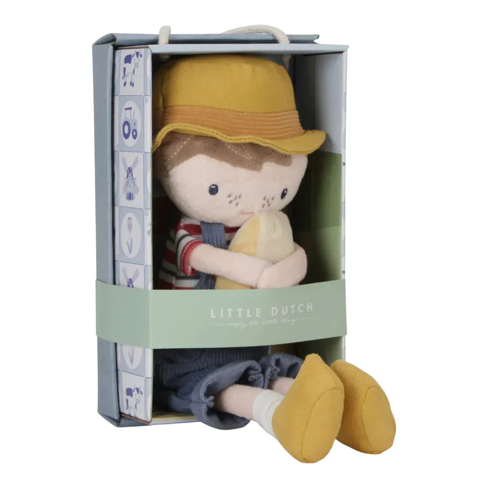Little Dutch Little Farm - Cuddle Doll - Farmer Jim With Cheese