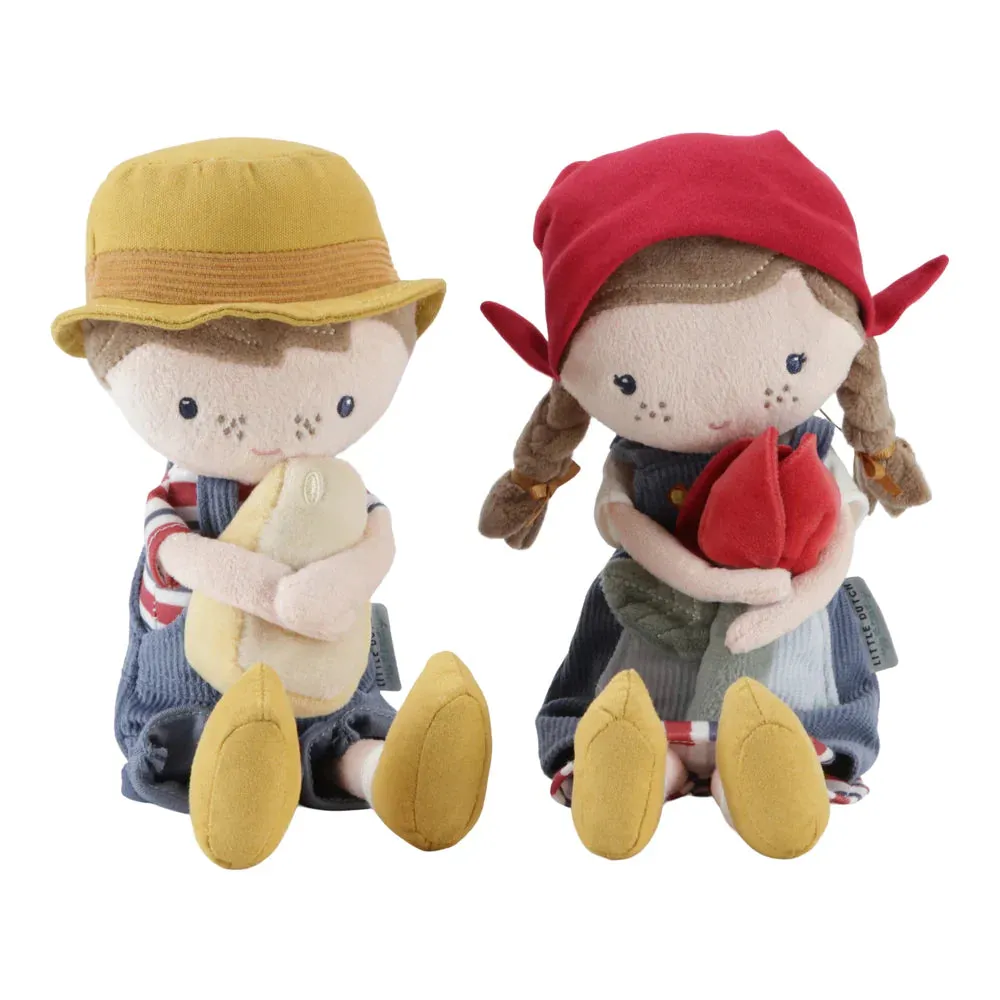 Little Dutch Little Farm - Cuddle Doll - Farmer Jim With Cheese