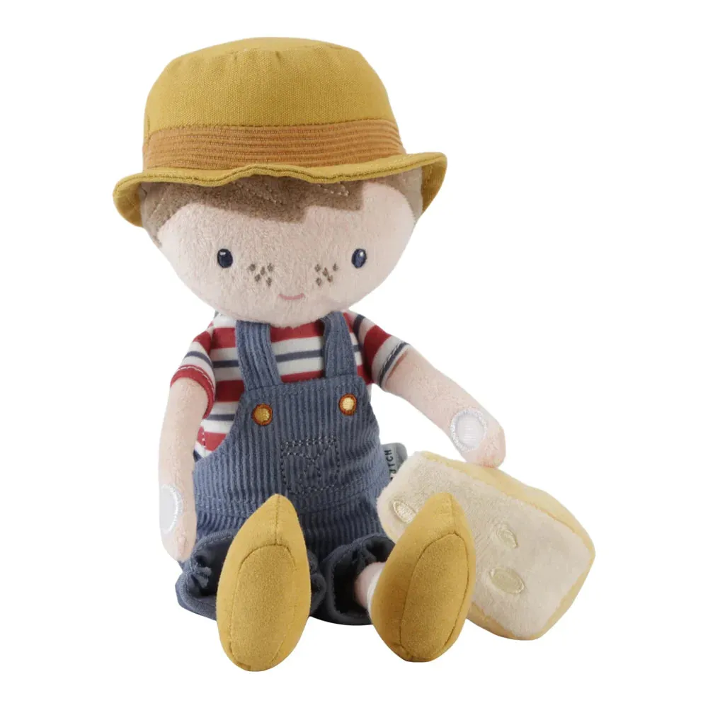 Little Dutch Little Farm - Cuddle Doll - Farmer Jim With Cheese