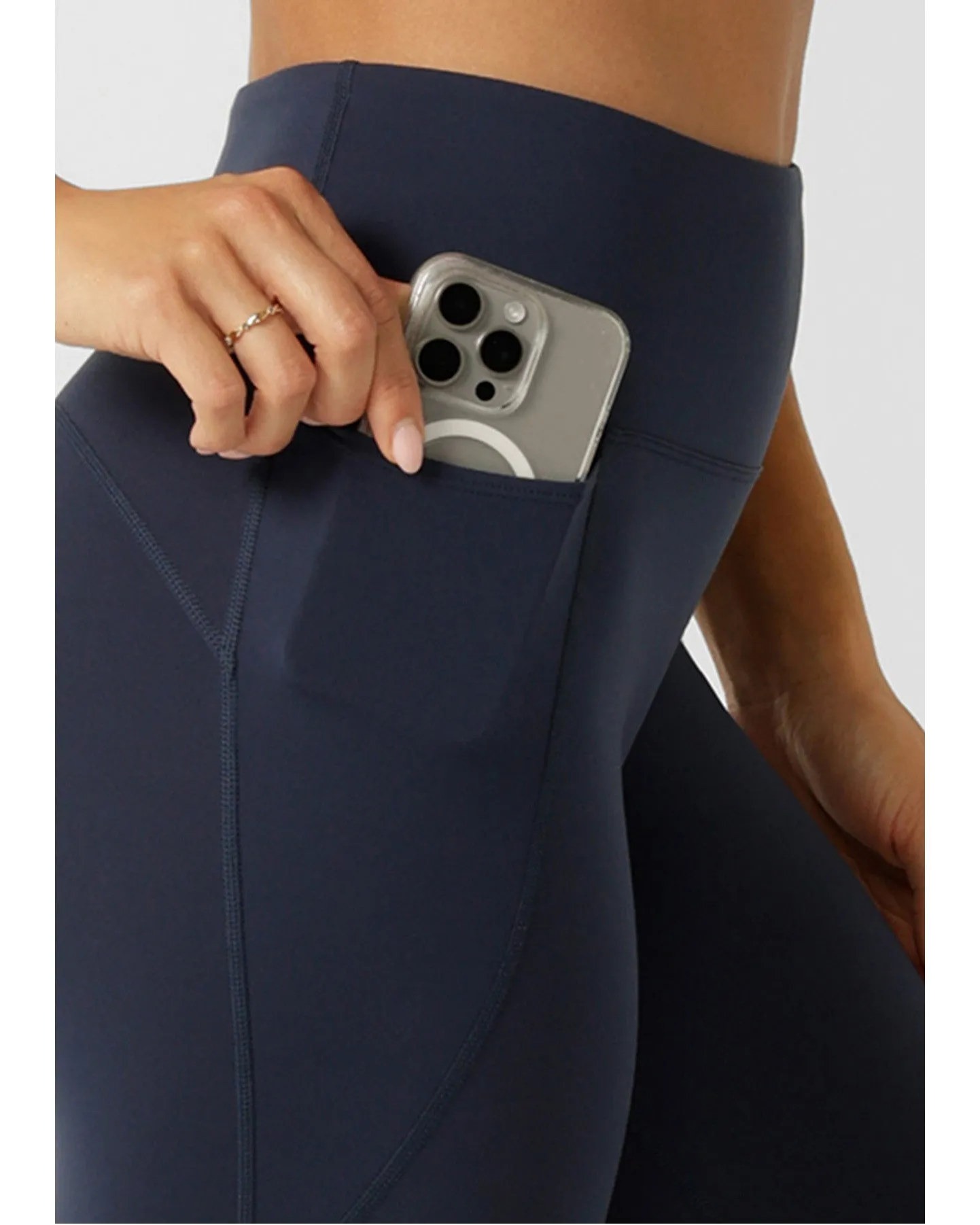 Lorna Jane Amy No Ride Phone Pocket 7/8 Leggings - Imperial Blue