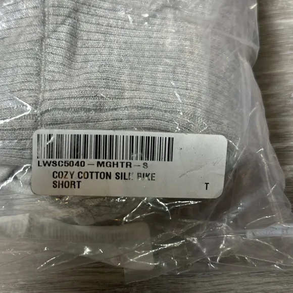 Lunya Cozy Cotton Silk Bike Short Gray NEW