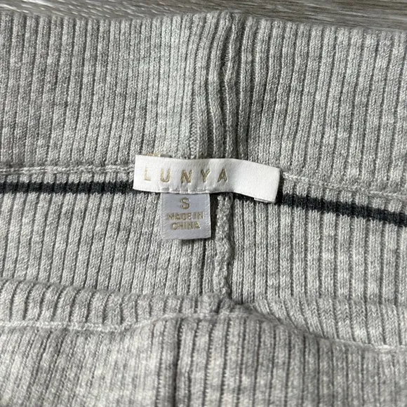 Lunya Cozy Cotton Silk Bike Short Gray NEW
