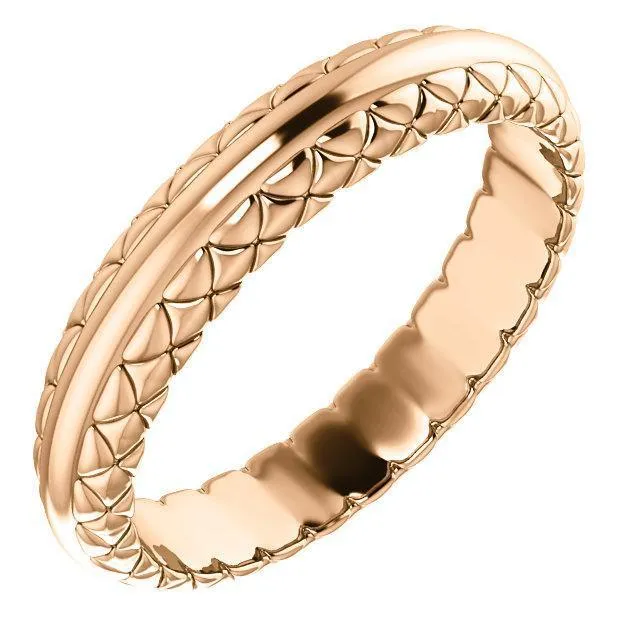 Matthew Woven Design Wedding Band