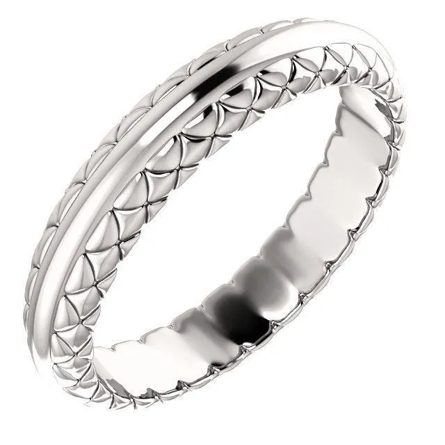 Matthew Woven Design Wedding Band