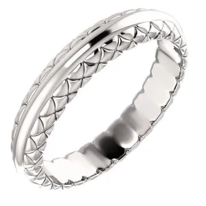Matthew Woven Design Wedding Band
