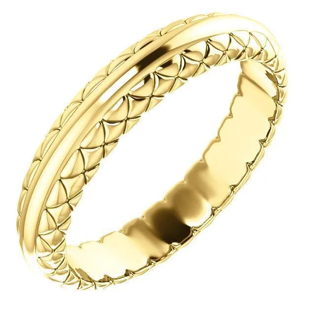 Matthew Woven Design Wedding Band