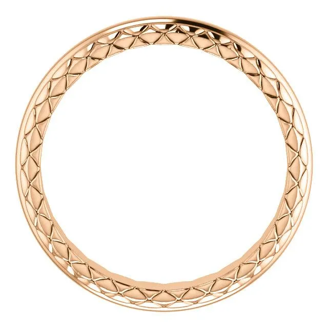 Matthew Woven Design Wedding Band