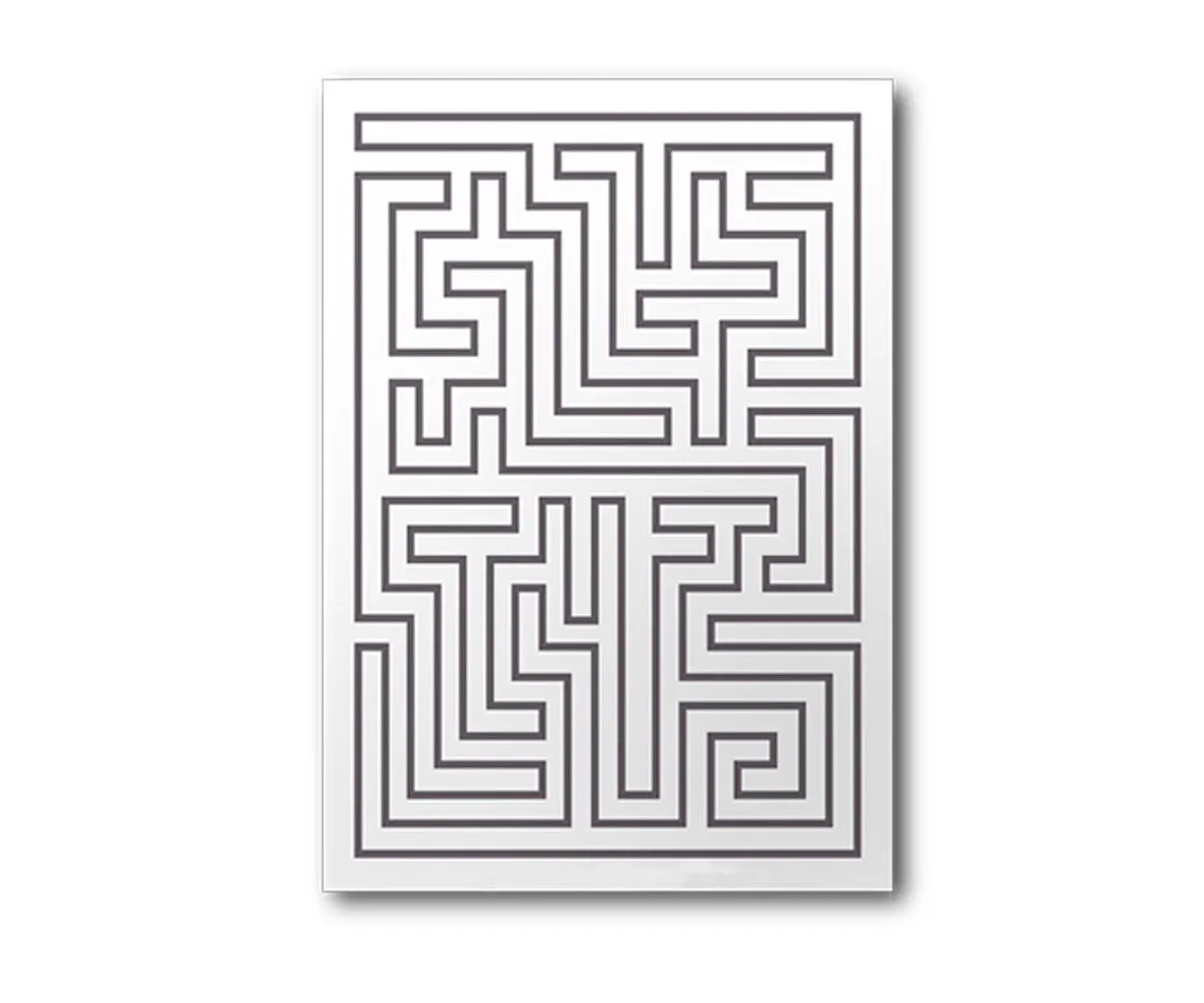 Maze Rug in Dark Natural Wool Limited Edition