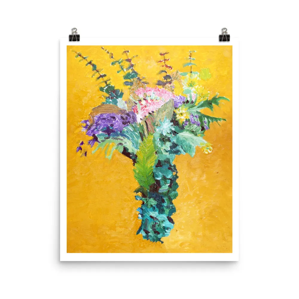 MCG Flower Bouquet Framed Art Print