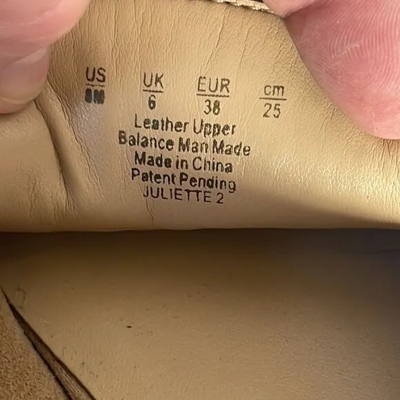 Naturalizer Juliette 2 Tan Suede Penny Loafer Flats Sz 8M