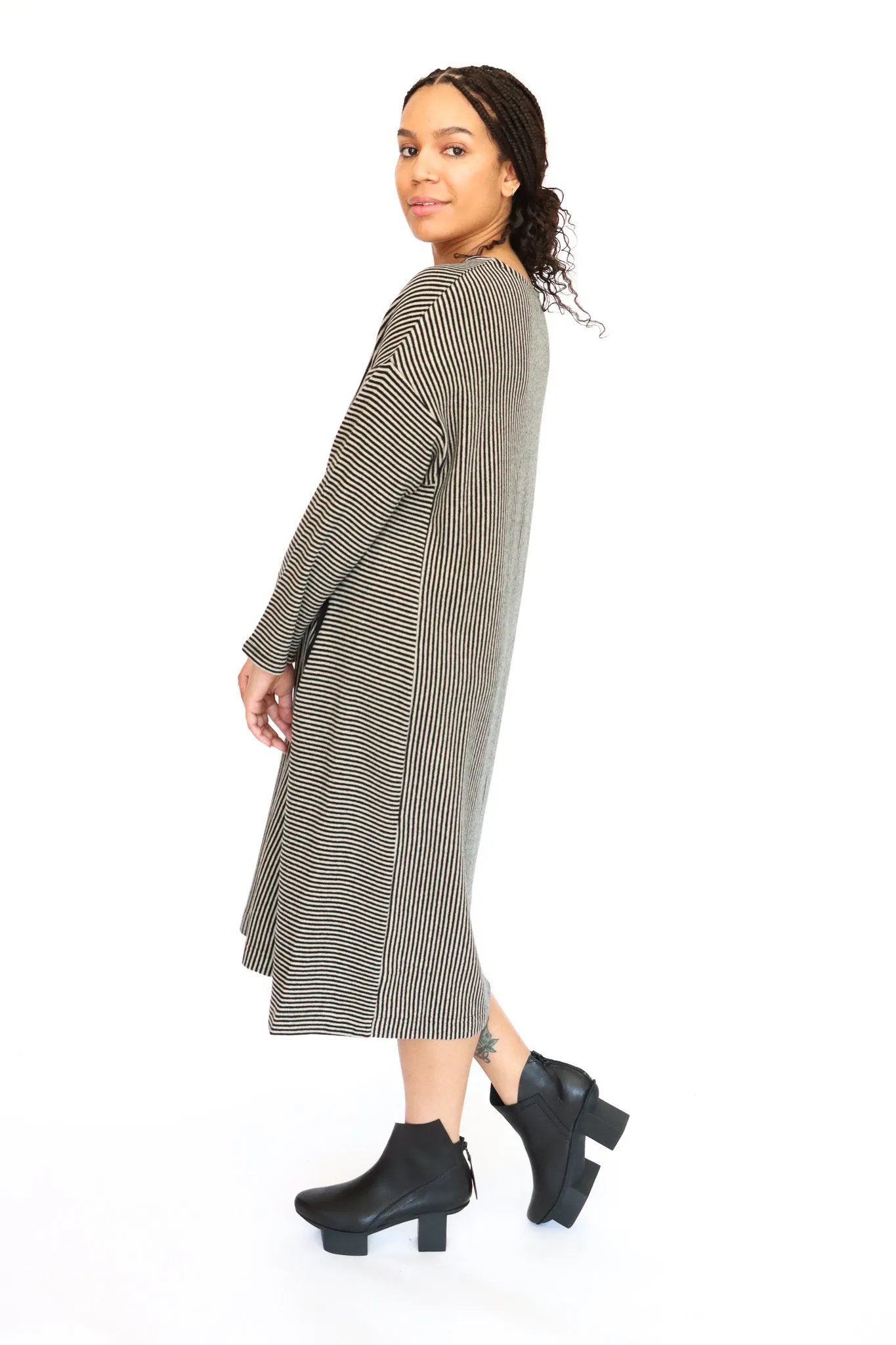 Neirami Striped Midi Dress