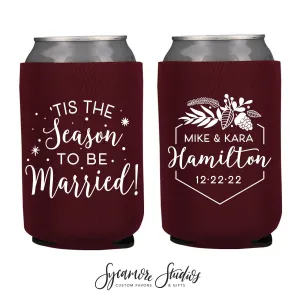 Neoprene Wedding Can Cooler #184N - Tis The Season