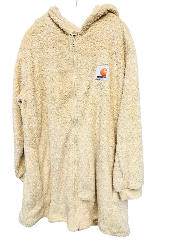 NEW Retails $80, Women's Carhartt Dupe Ultra Cozy Sherpa Hooded Sweater, Full Zip, Sz L