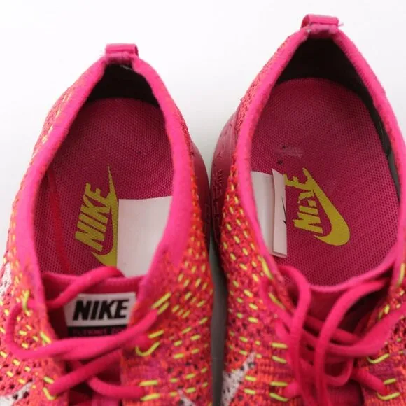 Nike Womens Flyknit Zoom Agility Running Shoe Size 7 Knit Trainer Sneaker Pink