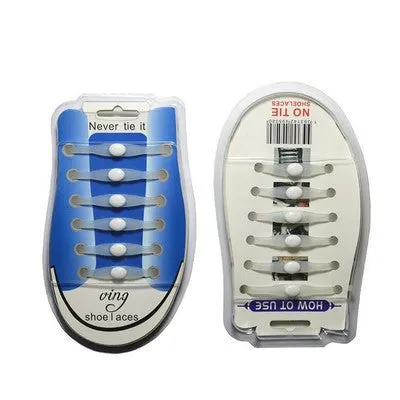 No-Tie Light Elastic Silicone Shoelaces
