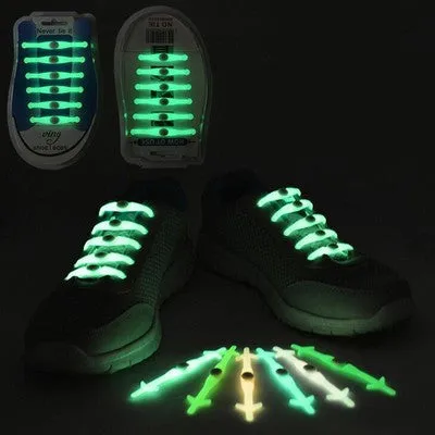 No-Tie Light Elastic Silicone Shoelaces