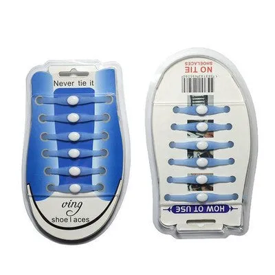 No-Tie Light Elastic Silicone Shoelaces