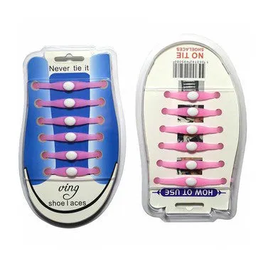 No-Tie Light Elastic Silicone Shoelaces