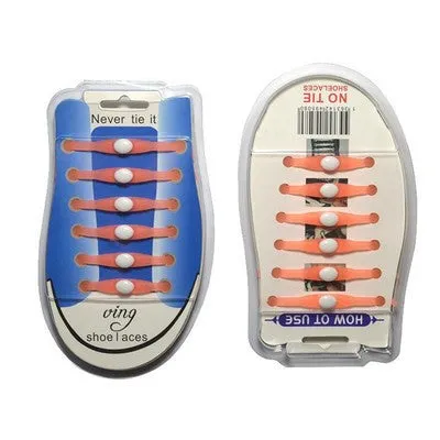 No-Tie Light Elastic Silicone Shoelaces