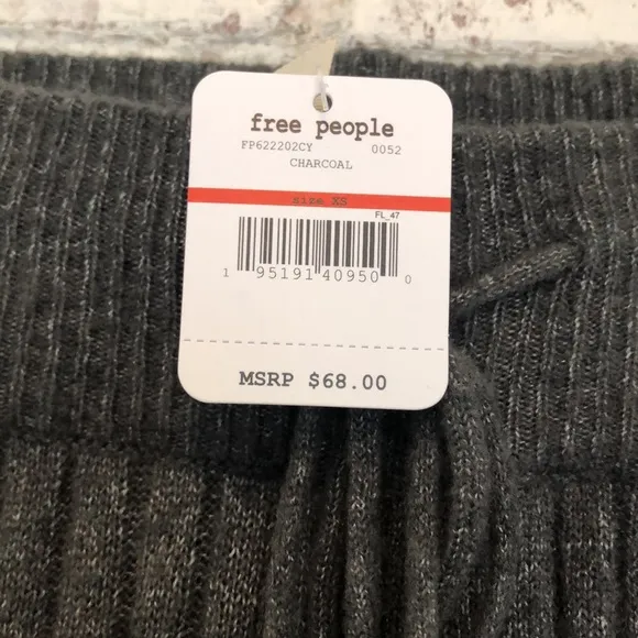NWT Free People Around The Clock Jogger Gray XS