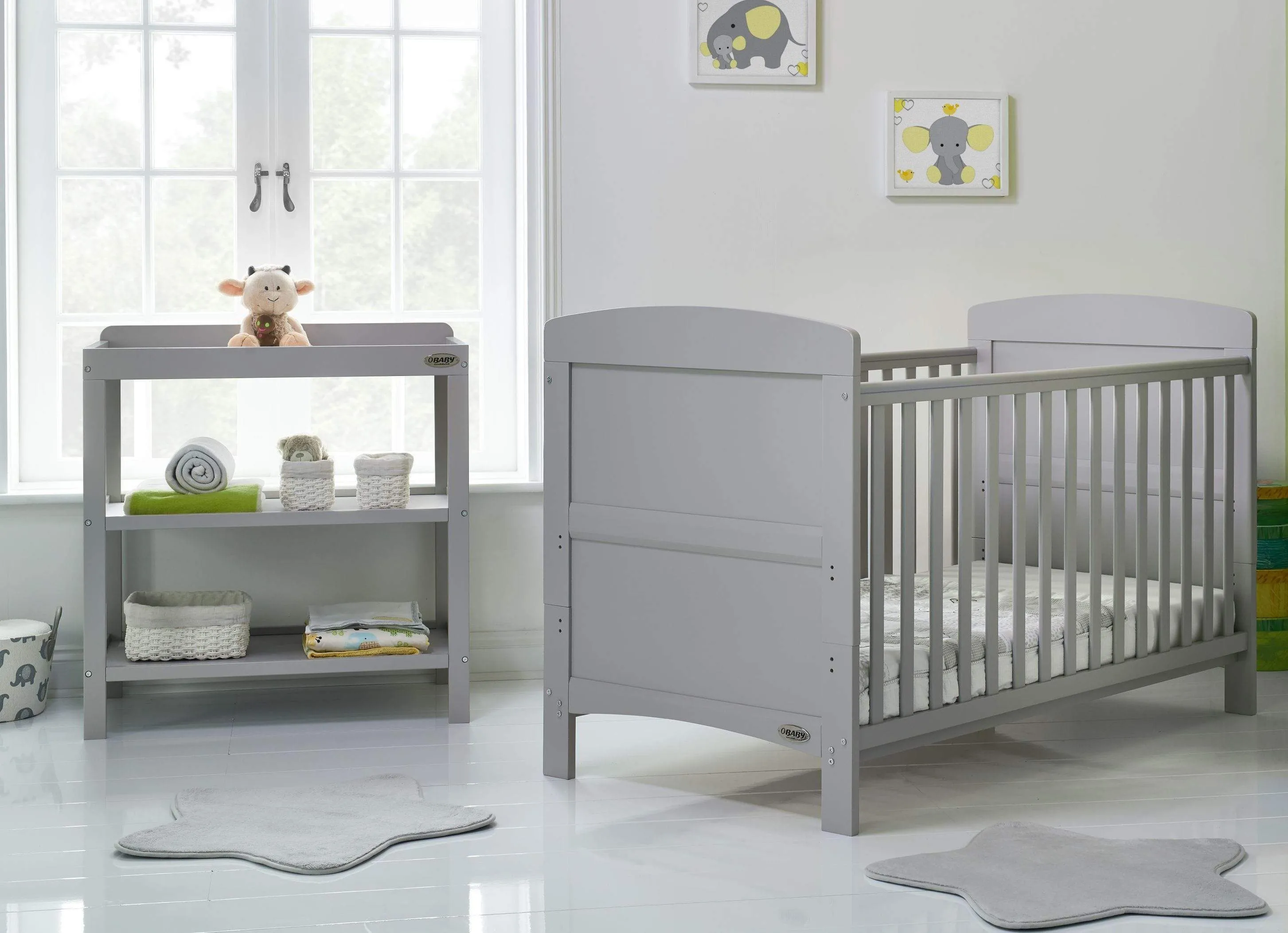 Obaby Grace 2 Piece Room Set Warm Grey