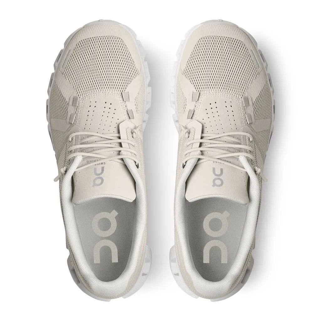 On Running Cloud 5 (Womens) - Pearl/White