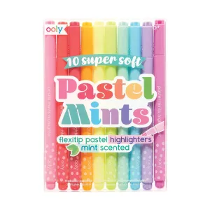 Ooly Pastel Mints Scented Flextip Highlighters - Set of 10 Colors