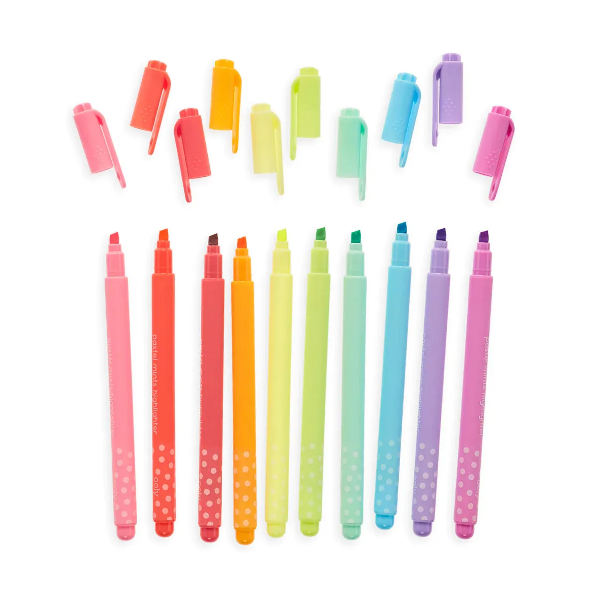 Ooly Pastel Mints Scented Flextip Highlighters - Set of 10 Colors