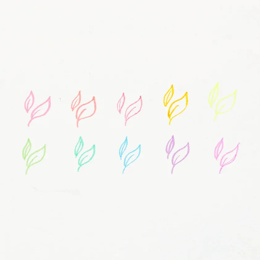 Ooly Pastel Mints Scented Flextip Highlighters - Set of 10 Colors
