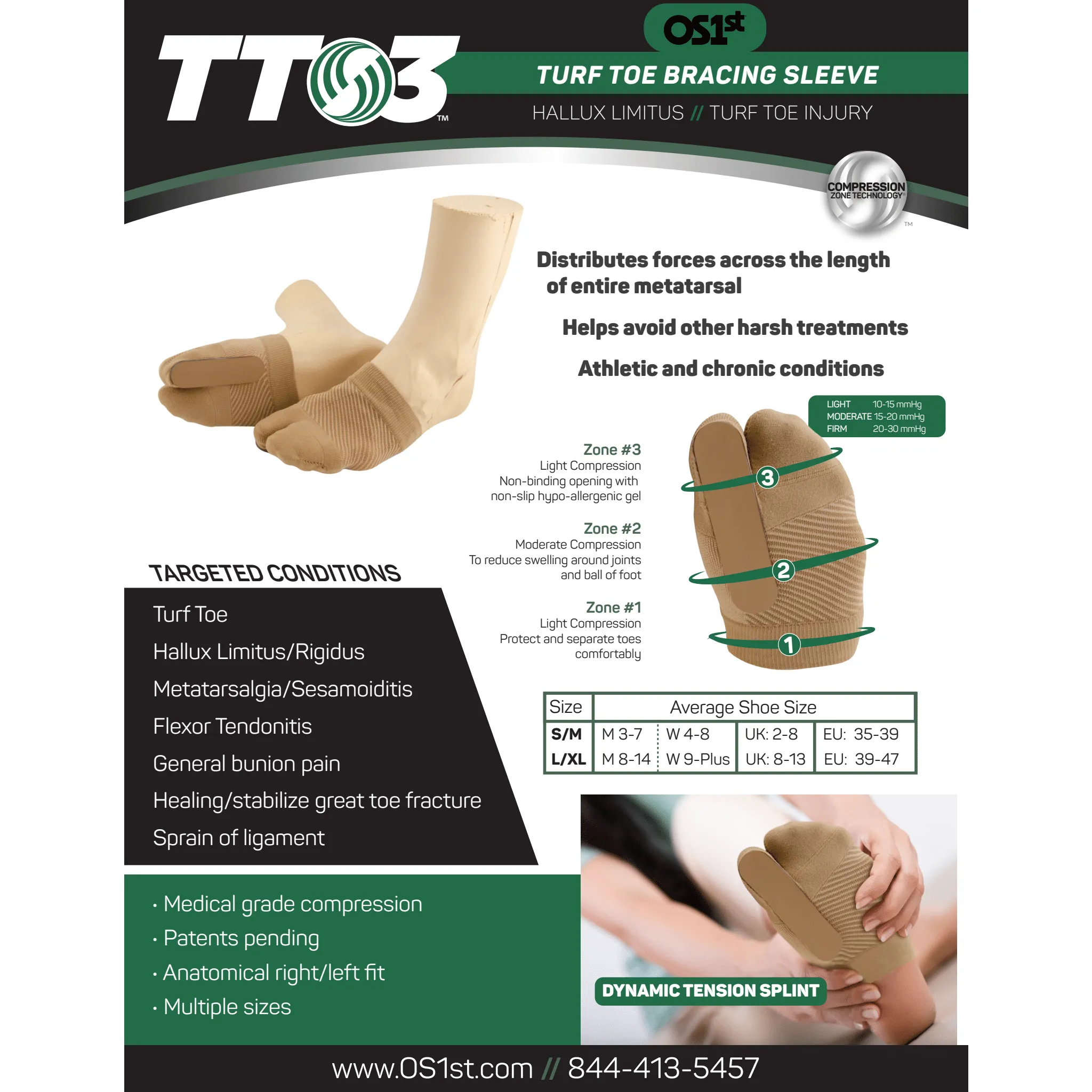 OS1st TT3 Turf Toe Brace