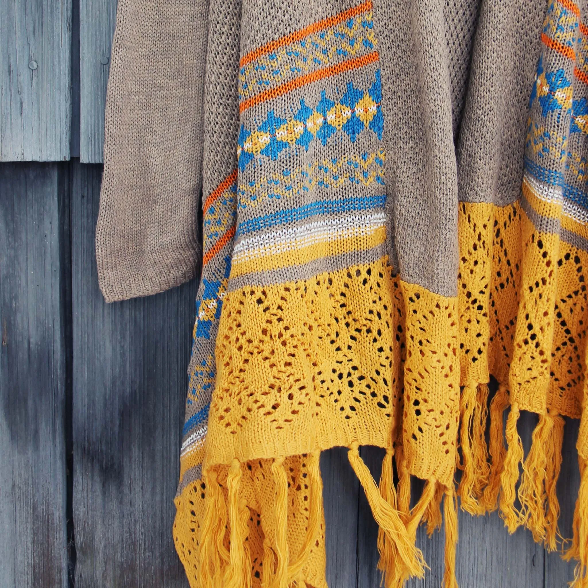 Painted Sky Fringe Sweater
