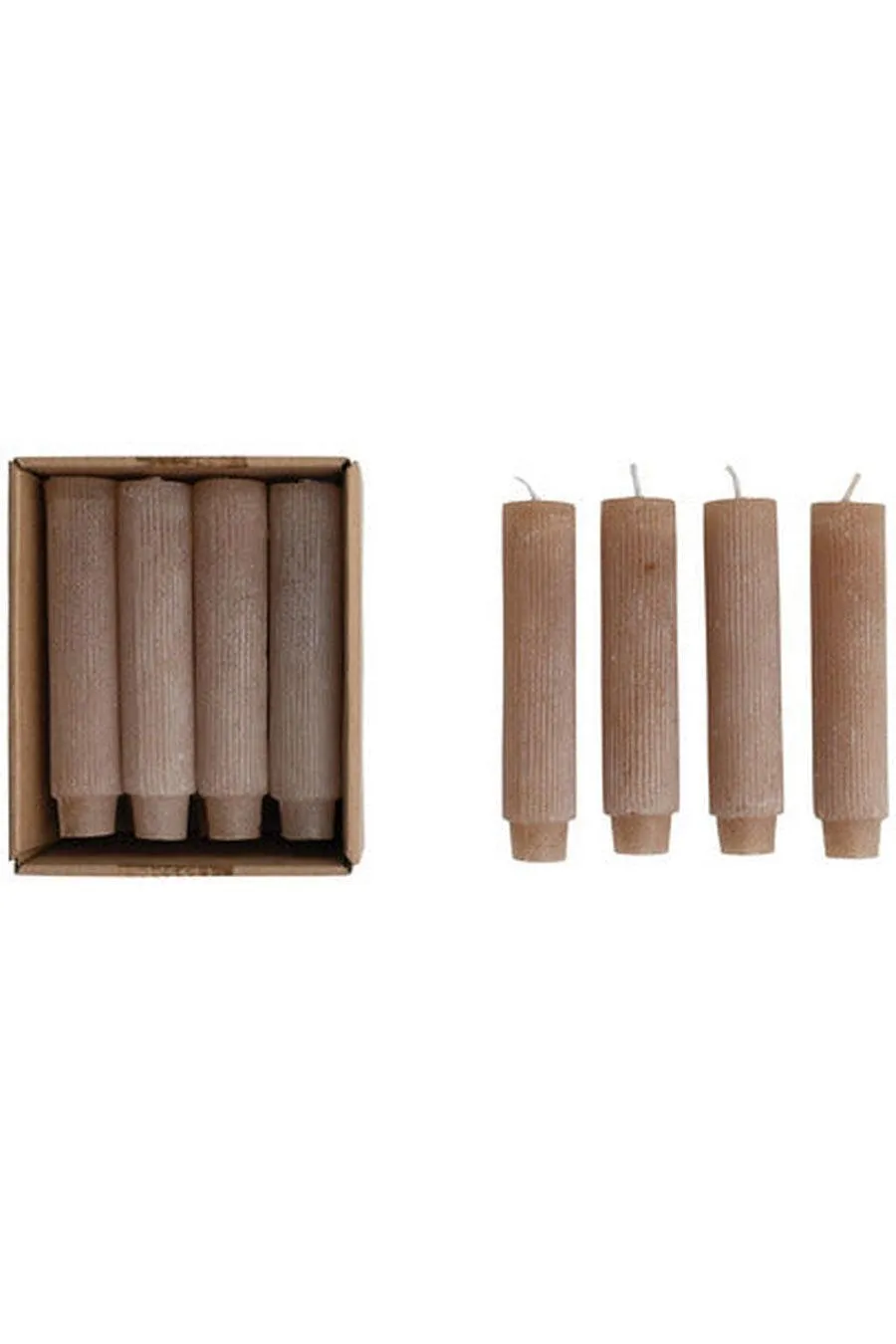 Pleated Taper Candles