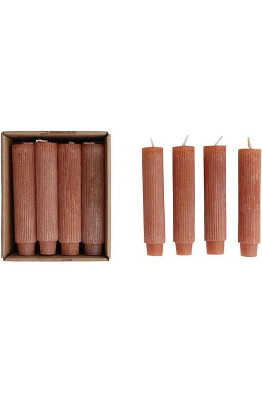 Pleated Taper Candles