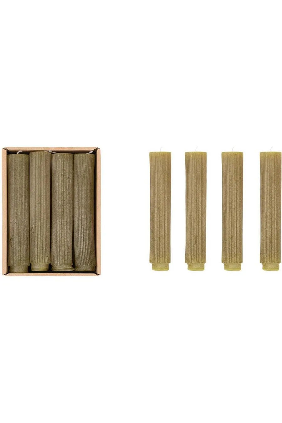 Pleated Taper Candles