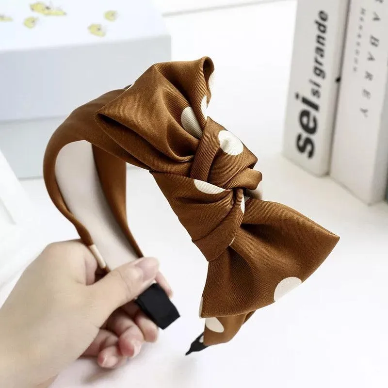Polka Dot-Brown Hairband